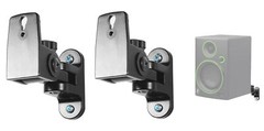 (2) Hidden Wall Mount Swivel Brackets For Mackie CR3 Studio Monitor Speakers