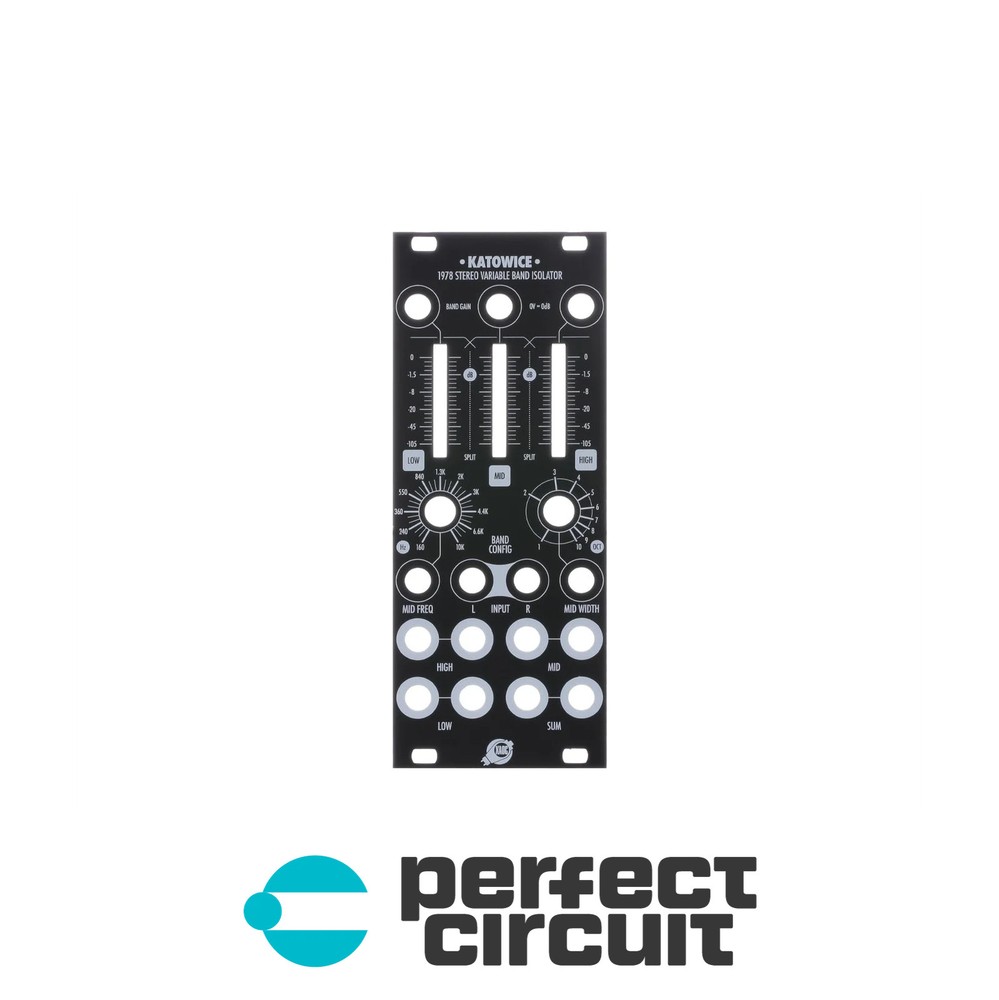 XAOC Katowice Replacement Panel (Black) EURORACK – NEW – PERFECT CIRCUIT