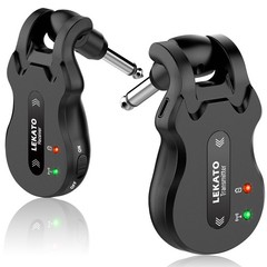 LEKATO 5.8GHz Wireless Guitar System Transmitter Receiver 4 Channels 100ft