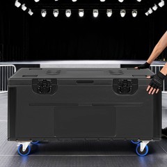 44″x22″x25″ Heavy Duty ATA Cable Trunk Flight Case Stackable for DJ Stage Gear