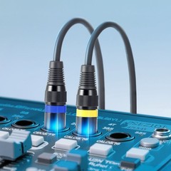 VEVOR XLR Cable 100 ft 2 Pack Balanced DMX Male to Female Microphone Cord 3-Pin