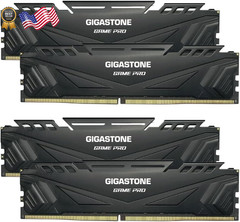 【DDR4 RAM】 GIGASTONE Game PRO 64GB Kit (4x16GB) DDR4 3200MHz PC4-2
