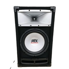 MTX Audio Thunder TP112 Passive PA Speaker 150W RMS/300W PEAK Wired Black Gray