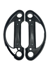 (2) Two Replacement BLACK Handle Mackie SRM450 V1, V2 & V3 SRM350 V1, V2 & V3