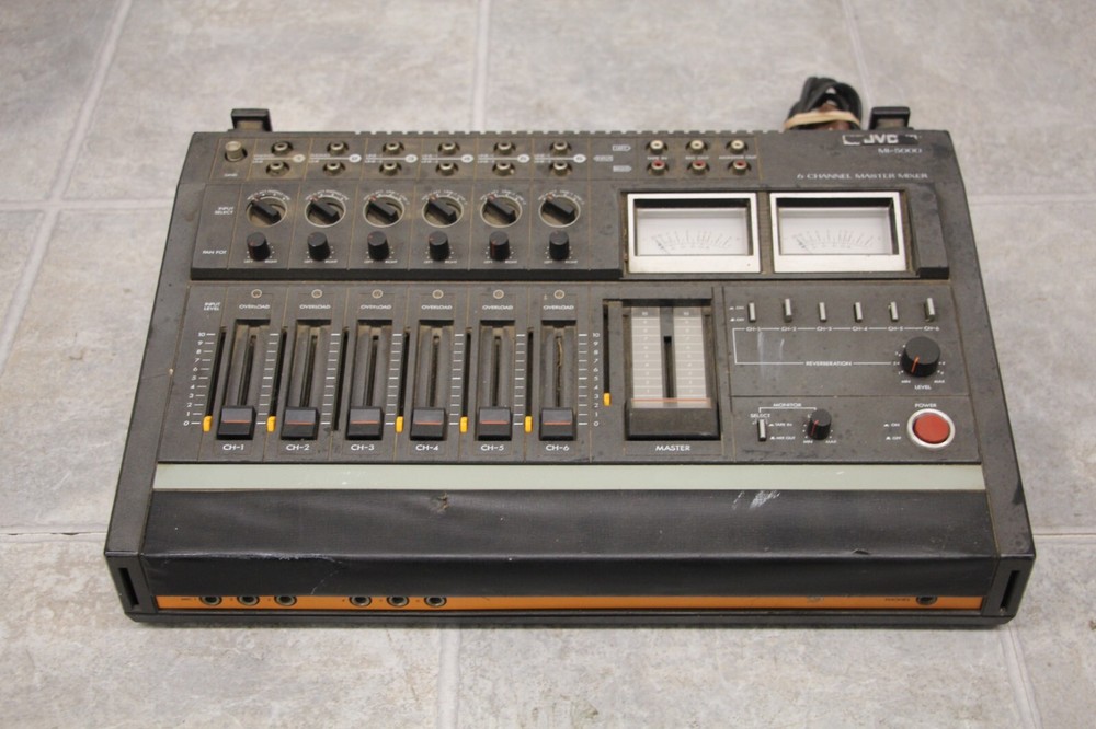 Vintage JVC MI-5000E 6 Channel Mixer Untested for Parts/Refurbishment