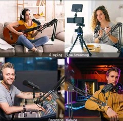 Haomuren Professional USB Streaming Microphone Multipurpose