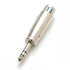 XLR Female Plug To 1/4 inch 6.35mm Male Plug TRS Audio Cable Adapter Connector