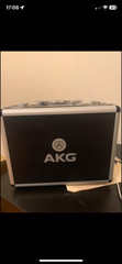 AKG C214 Professional Diaphragm Condenser Studio Microphone w/ Case + Accesories