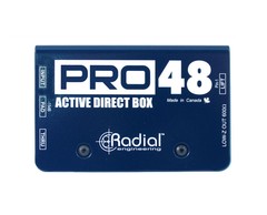 Radial Pro48 Pro 48V Phantom Power Active Direct Box DI Guitar Bass Keyboard