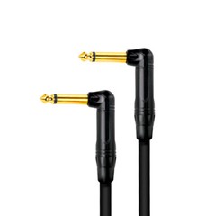 6.35mm 1/4 in TS Male Right Angle to Male Right Angle Instrument Audio Cable B22