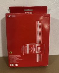 CANON USA BP-512 DIRECTIONAL STEREO MICROPHONE DM-50 New Open Box
