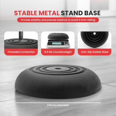 Universal Microphone Stand – Handheld Mic Compatible, Heavy Compact Base, Lightw