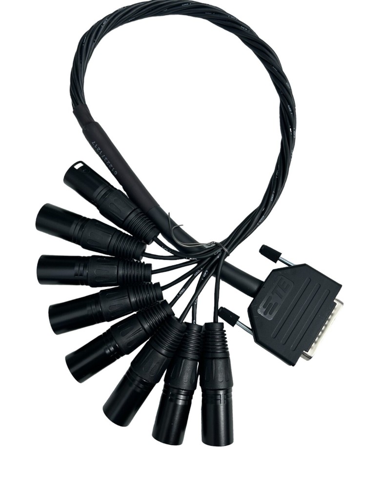 Mogami W2932 8 Channel Balanced Studio Snake Cable, DB25 Male to XLR Male