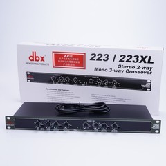 New DBX 223XL Stereo 2-Way/Mono 3-Way Crossover Rack Mountable Tested Working US
