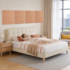 6-Pack Acoustic Panels 72×48 inches, Decorative Acoustic Panels, Self-Adhesive