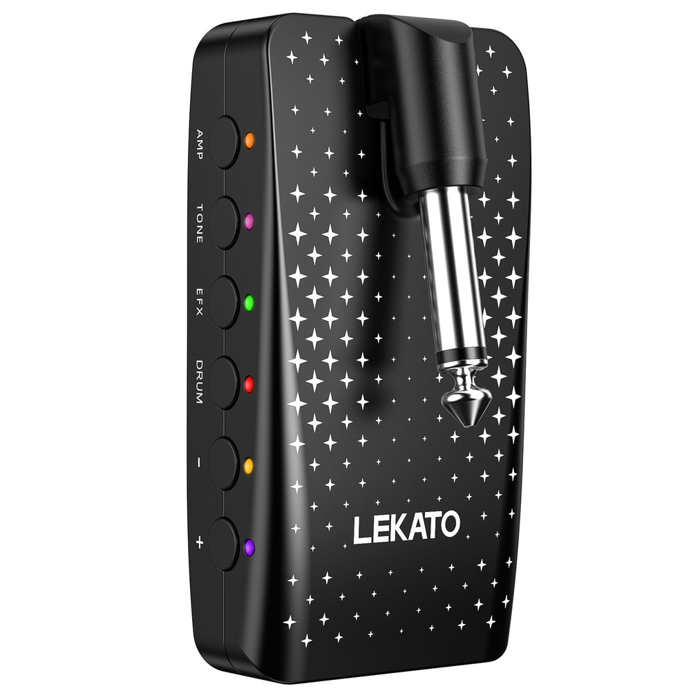 Lekato Bluetooth Guitar Headphone AMP 28 Drum Grooves 14 Effects 14 Amp Models