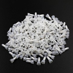 Qjaiune 600Pcs Closed End Crimp Terminal Transparent CE1 CE2 CE5