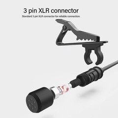 Clip On Lavalier Microphone For Speech Recording And Interviews Easy To Use
