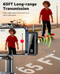 Mini microfono lavalier inalambrico para celular camara y vlogging con reduccion