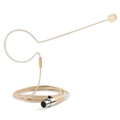5x Beige Single Earhook Headset mini XLR Microphone for Shure Wireless-TA4F 4pin