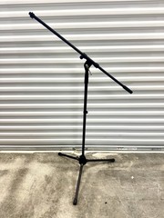 On-Stage MS-5230B Black Metal Foldable Height-Adjustable Mic Boom Tripod Stand