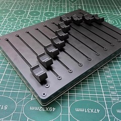 10 Channel MIDI Fader Controller Customizable CC Message USB-C DAW Compatible