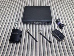 Audio-Technica ATW-R2100aD Wireless Receiver + ATW-T210aD Transmitter Untested