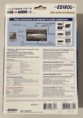 Edirol UA-1X USB Audio Interface RCA in/out, Optical out