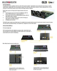 Rack Mount Allen & Heath xDR-16 16-In 8-Out Expander Stage Box w/ M-ACE Module