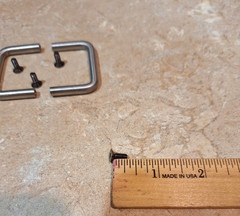 2U 19″ Rack Mount Handles Aluminum Screws included 2″ x 1.25″ For servers