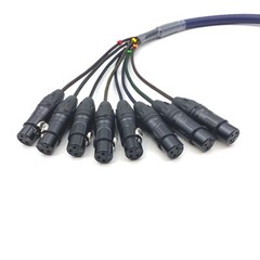 6.56ft DB25 to XLR Female Snake Cable, DB25 Male to 8 Channel XLR 3Pin Female…
