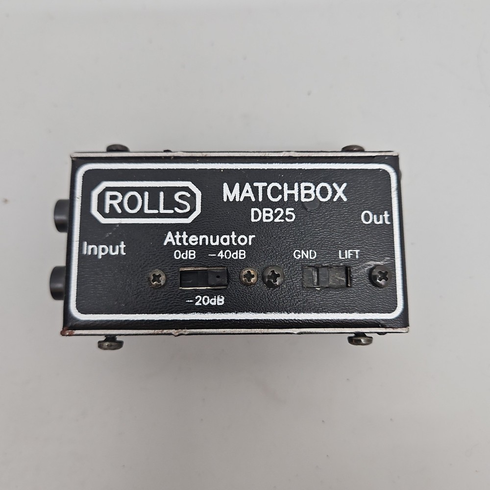 Rolls Matchbox DB25 Direct Box Music Audio Live DI Recording Streaming