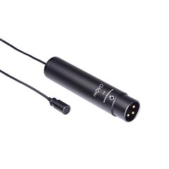 Movo LV4 Dual XLR Omnidirectional & Cardioid Microphone Lavalier Interview Kit