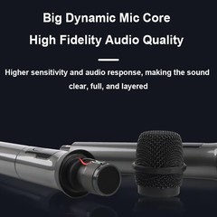 2PCS Professional VHF Wireless Microphone Handheld Mic System Karaoke w/Receiver