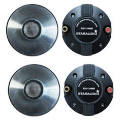 4Pcs 1.35″ 34MM PA DJ Speaker Titanium Compression Screw-On Horn Driver Tweeters