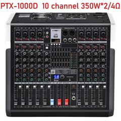 Mezclador Amplificador de Potencia PTX-1000D Audio Profesional 350 W X 2 @ 4 Ohm