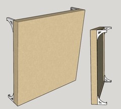 Acoustic Panel Wall Standoff / Offset Bracket (select kit)