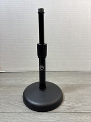 Atlas DS7E | Desk/Table Mic Stand | 8-13 inch – Ebony | Round Base, Adjustable