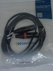 Cable Matters 3.5mm TRS Male to Dual XLR Male Breakout Cable 6ft Black