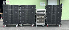(12) JBL VTX-V20 LINE ARRAY W/ TRANSPORTCART AND CROWN AMPS (THS)