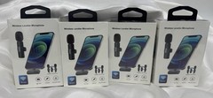 (4) Wireless Lavalier Microphone Audio Video Recording Mini Mic Android/iPhone