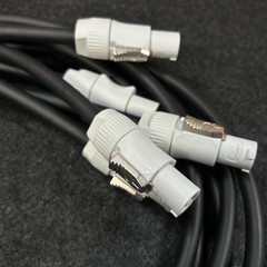 Lot Of 5 Powercon Grey To Blue 5 Ft Extension Adapter Cable 20A 250 Brand New