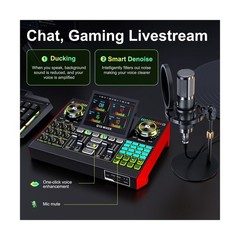 neculogy G10 Podcast Equipment Bundled with Audio Mixer Integrated Podcast Pr…