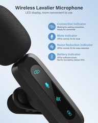 WARM BOX Mini Microphone for iPhone Android Phone – Wireless Lavalier Microph…