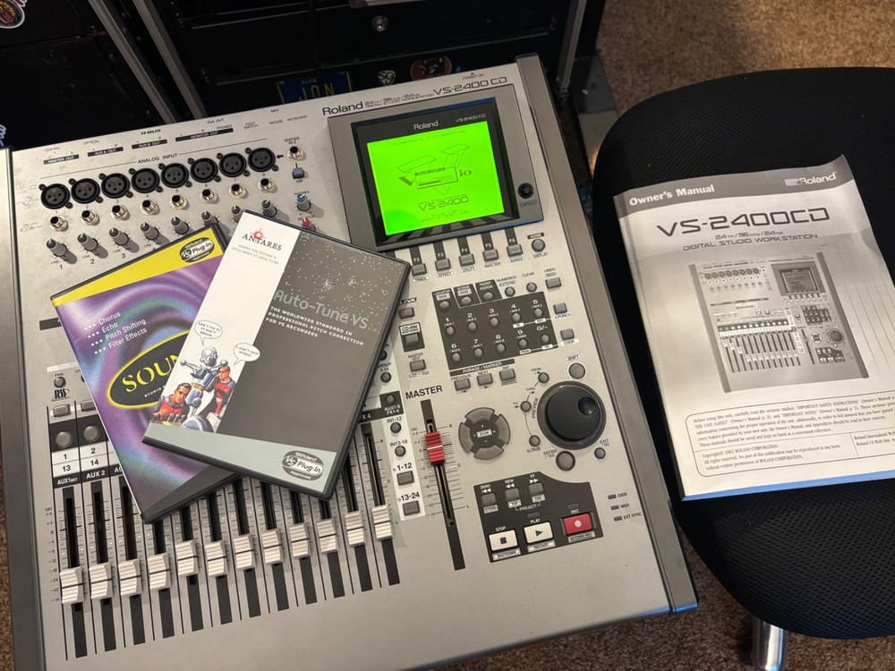Roland VS2400CD w VS8F-3 and V2 cards Antares, Sound Blender plugins 64gb SSD