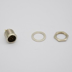 Panel Mount Mini XLR 5 Pin Male Connector for Audio Equipment
