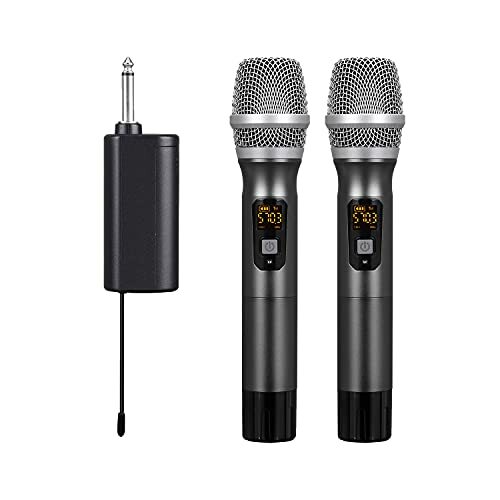 Pyle PDWMU214 Wireless Microphone System Kit – Dual Professional