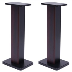 Black Walnut 28″ Inch Bookshelf Speaker Stands Surround Sound Home Theater Pair