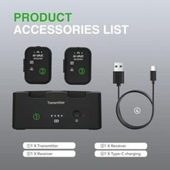 2.4GHz Wireless in-Ear Monitor System Transmitter Receiver Auto-Pairing, 2.4G