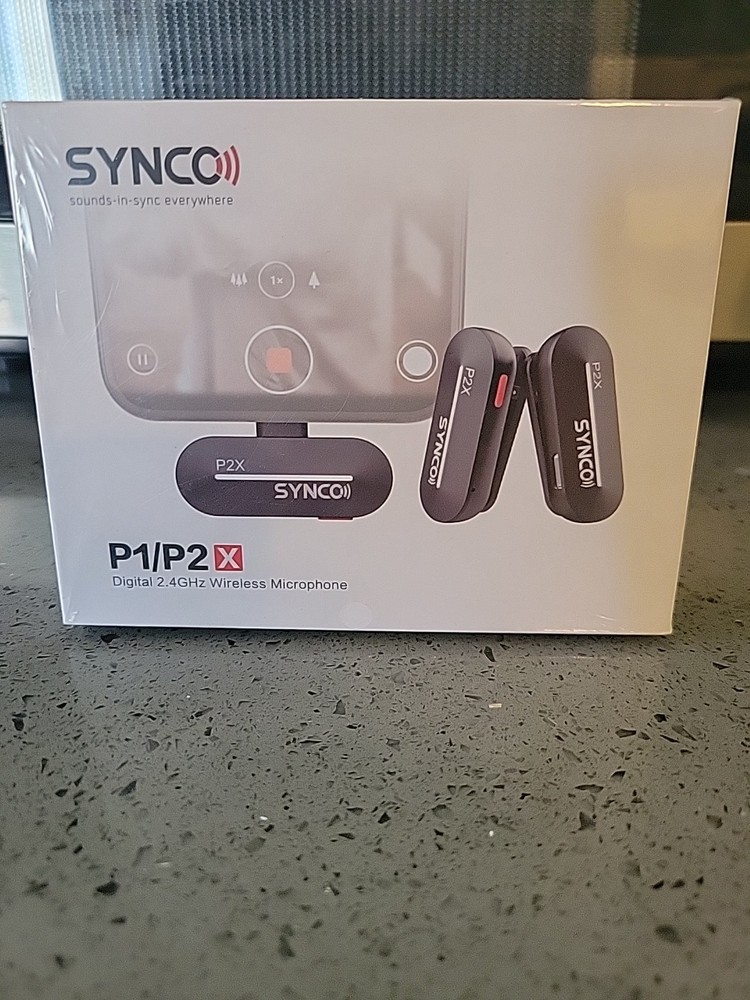 SYNCO P2XT P1/P2X Digital 2.4GHz Wireless Lavalier Microphone USB-C